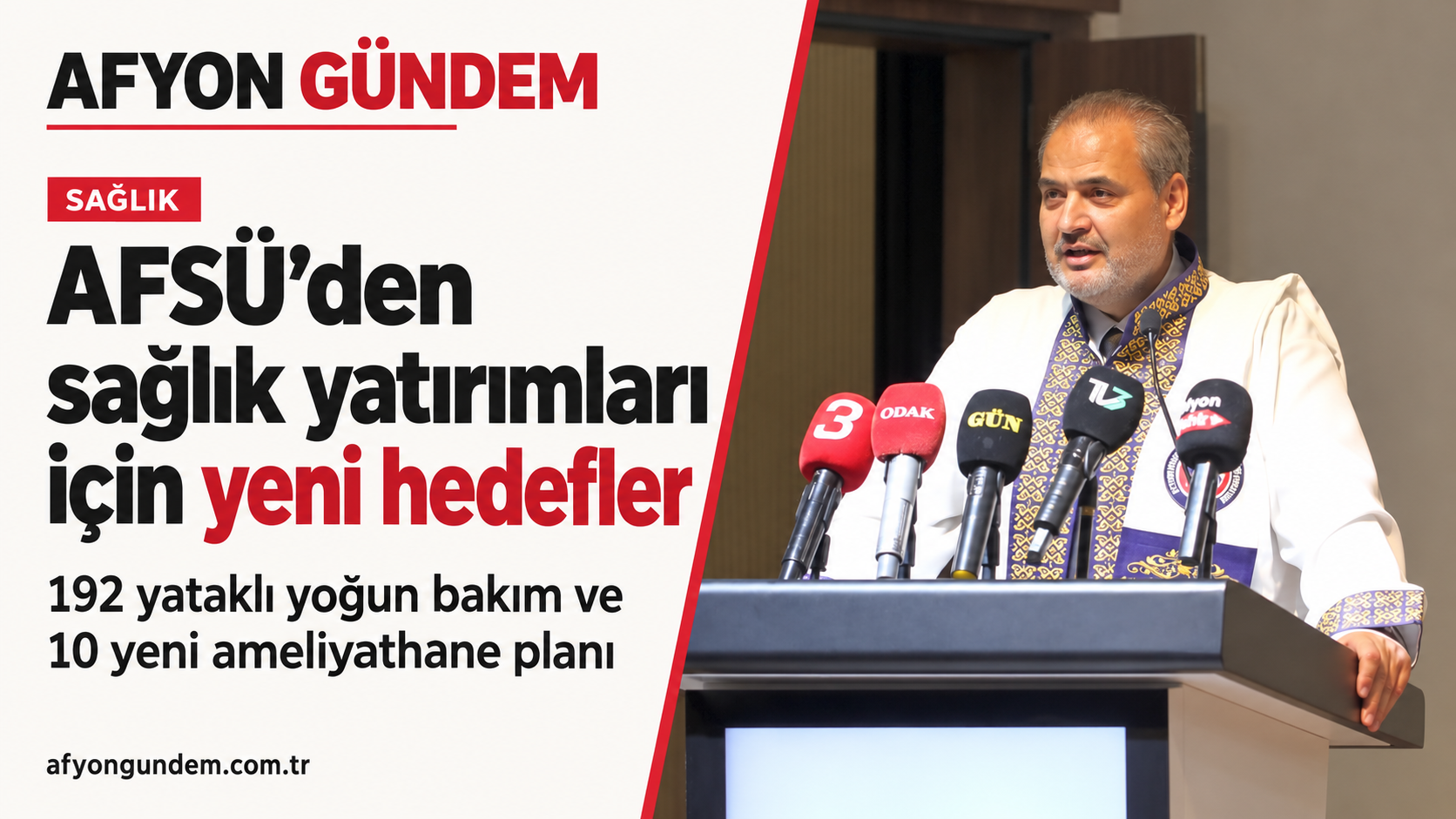 AFSÜ’den sağlık hizmetlerini büyütecek yatırım planı: Yoğun bakım, ameliyathane ve yeni hastaneler