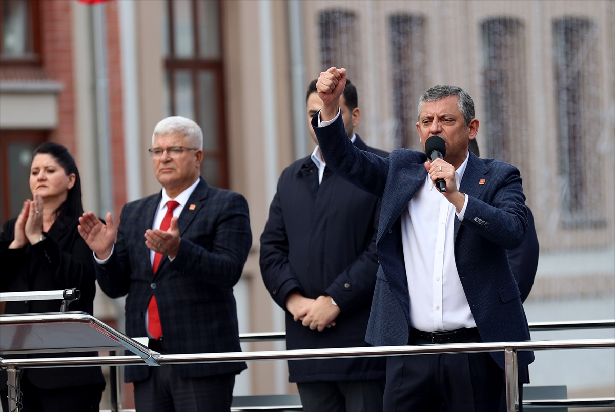 CHP Genel Başkanı Özel partisinin Edirne mitinginde konuştu: