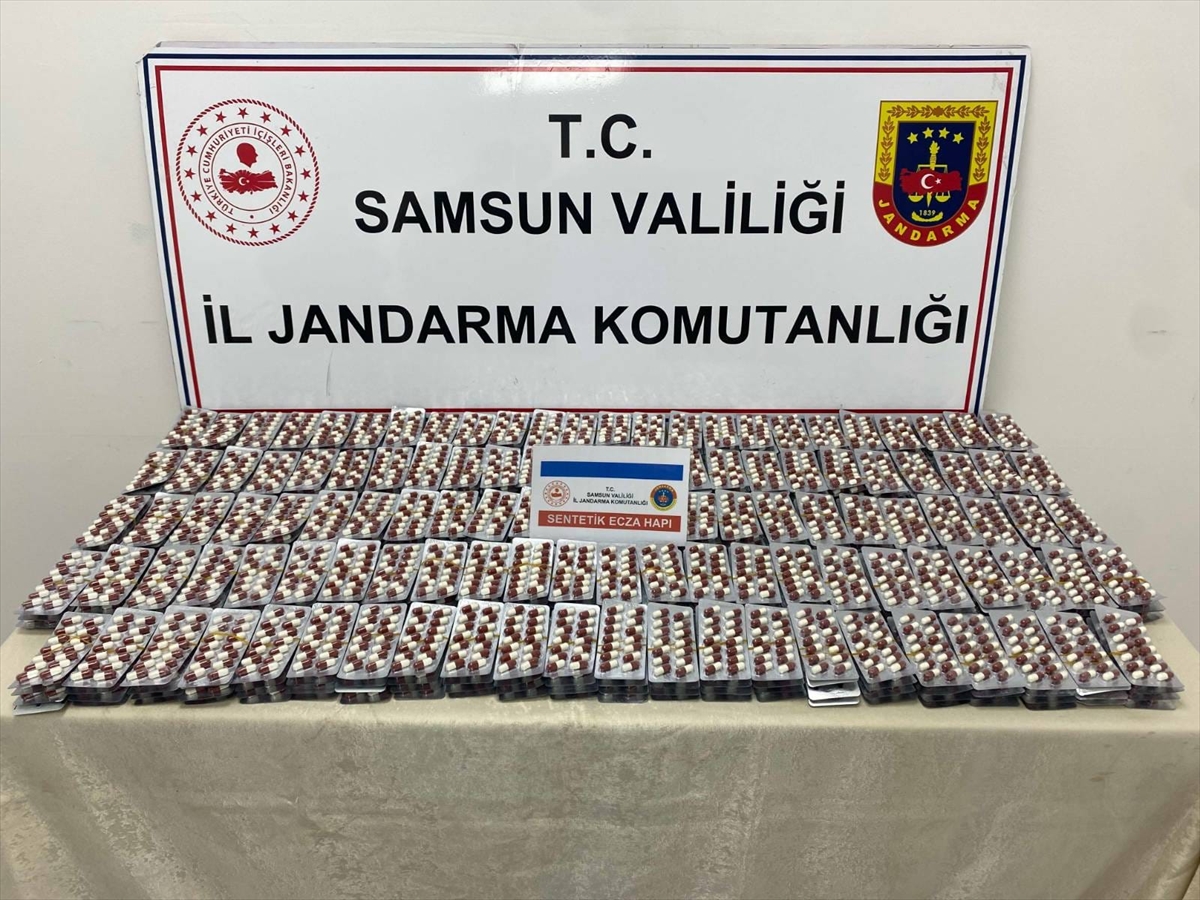 Samsun'da 6 bin 621 uyuşturucu hap ele geçirildi
