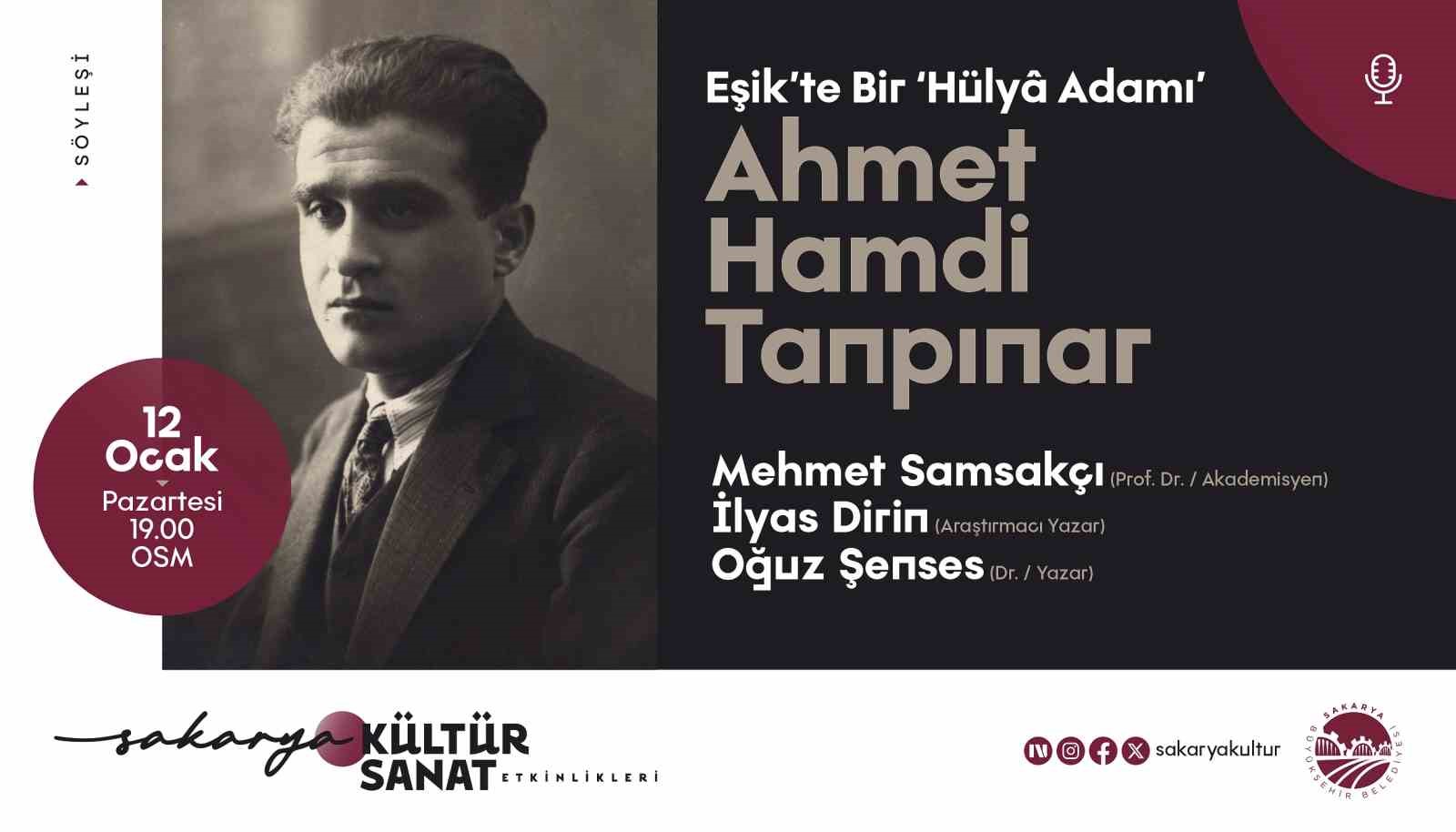 Ahmet Hamdi Tanpınar OSM’de konuşulacak

