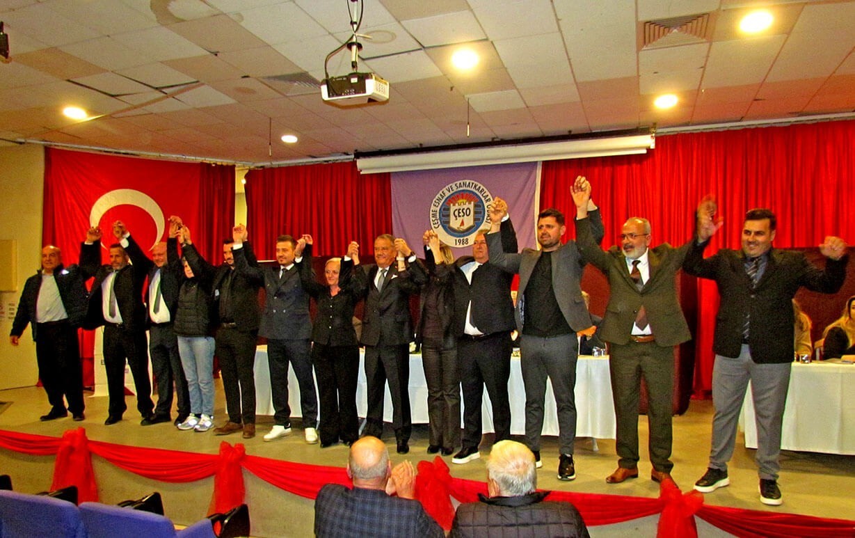 Çeşme Esnaf ve Sanatkârlar Odası’nda Osman Köfüncü dördüncü kez başkan seçildi
