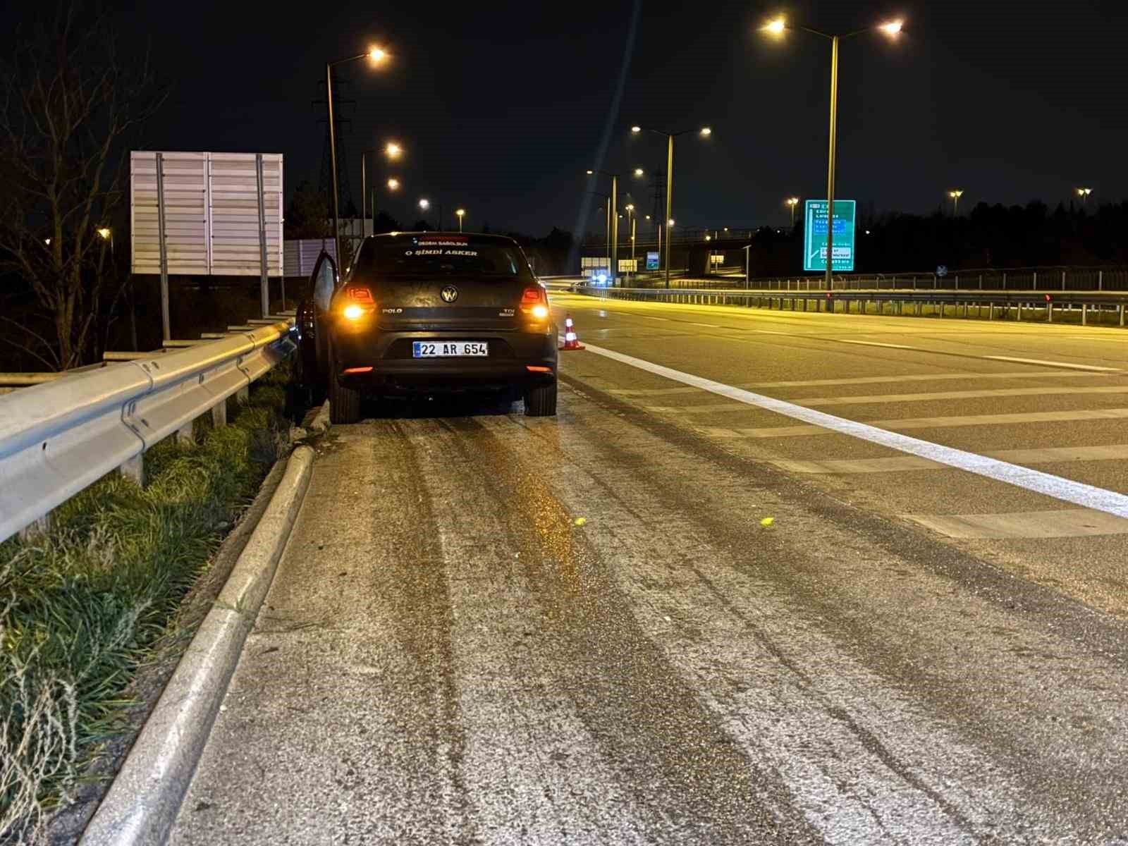 Edirne’de ters yöne giren alkollü sürücü kaza yaptı: 2 yaralı
