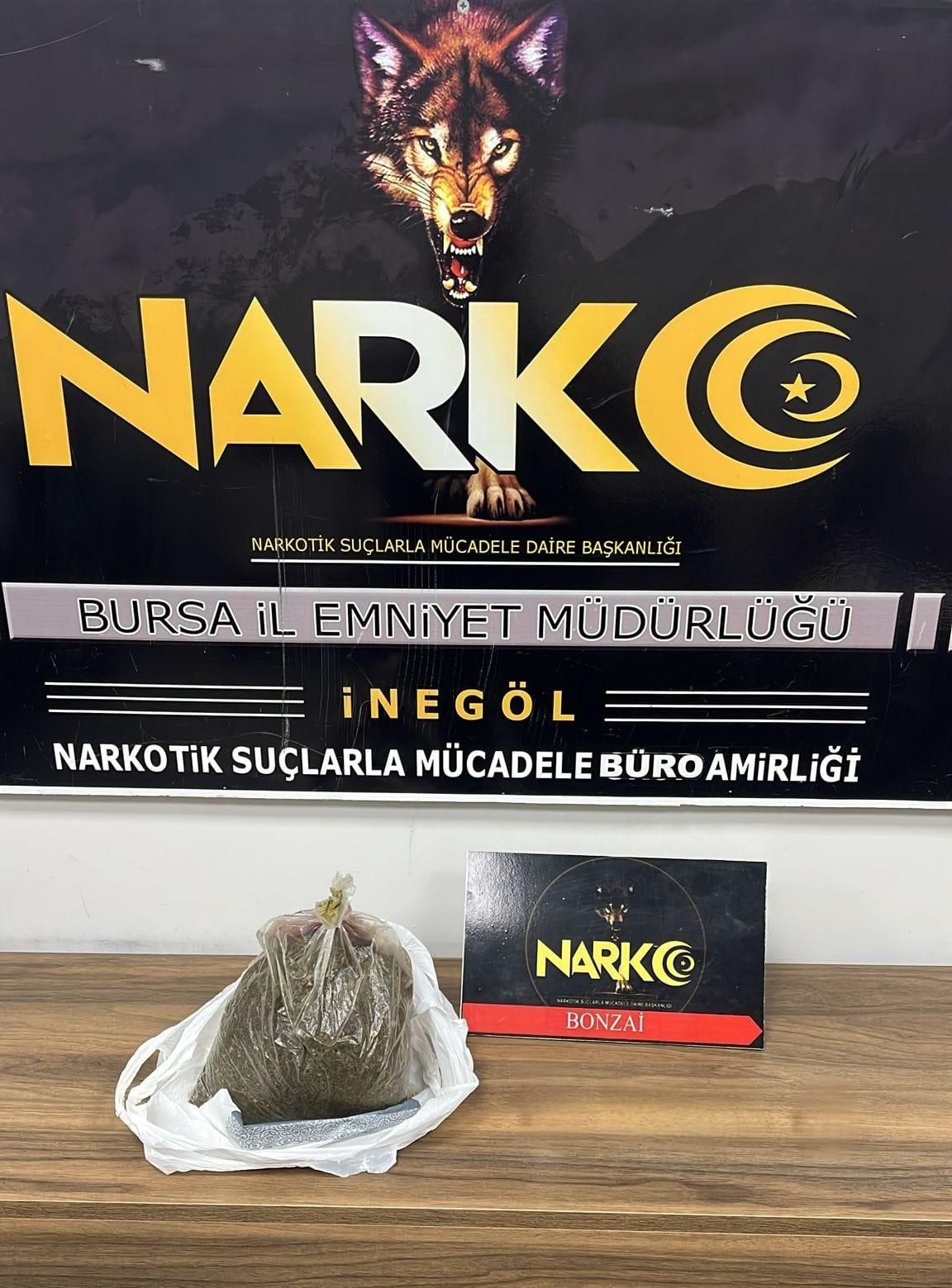 İnegöl’de 300 gram bonzai ele geçirildi
