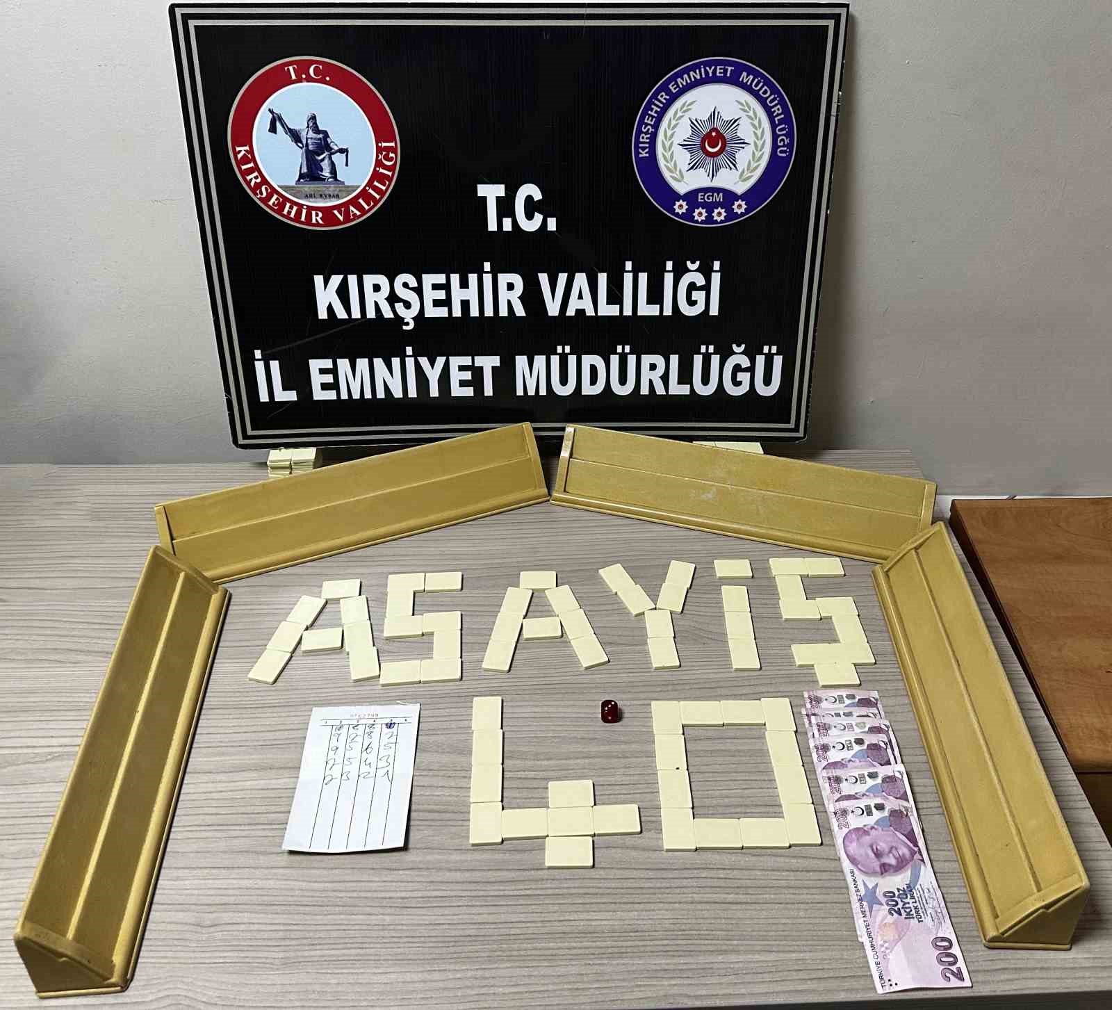 Kırşehir’de kahvehaneye kumar baskını
