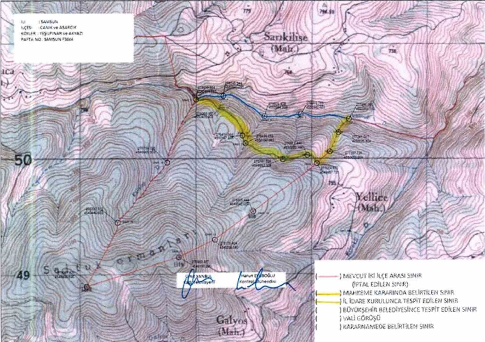 Samsun’da iki ilçe arasında sınır ihtilafı, Seferoğulları ile Tellioğulları’nı akla getirdi
