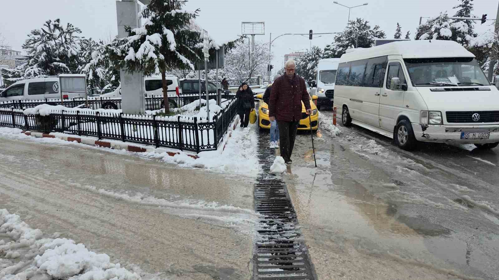 Samsun’u Balkan soğuğu vurdu: Yükseklerde kar 50 santime ulaştı
