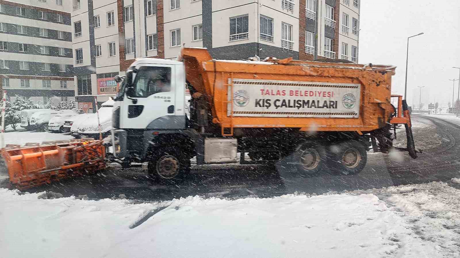 Talas’ta kış çalışmalarına teknolojik takip
