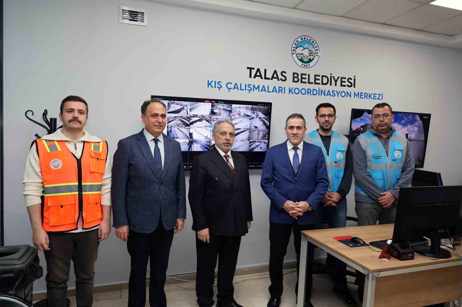 Talas’ta kış çalışmalarına teknolojik takip
