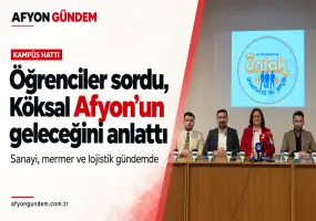 Öğrenciler sordu, Köksal Afyonkarahisar’ın geleceğini anlattı