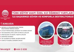 Türk Eğitim Vakfı’nın 5 kız öğrenci yurdu için başvuru dönemi başladı