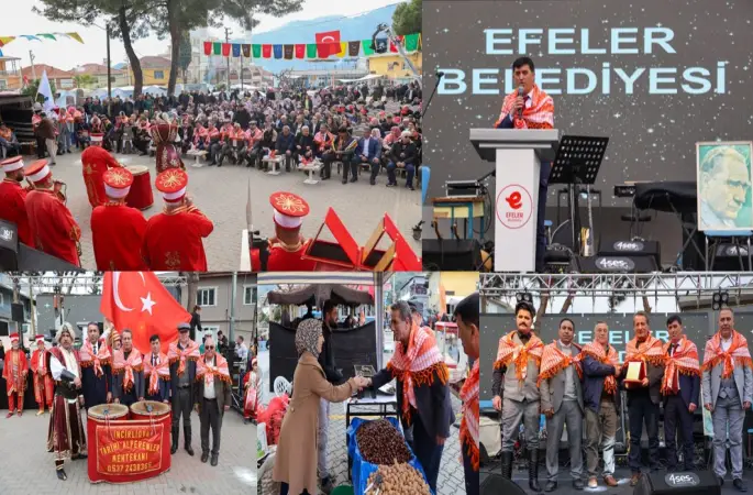 Aydın Efeler Belediye Başkanı Anıl Yetişkin  Eğrikavak Kestane ve İncir Festivaline Can verdi