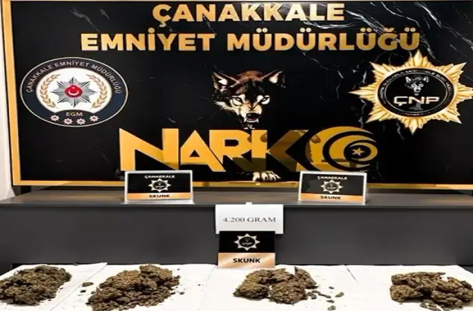 Çanakkale’de piyasa değeri yaklaşık 7 milyon TL değerinden uyuşturucu maddeler ele geçirildi
