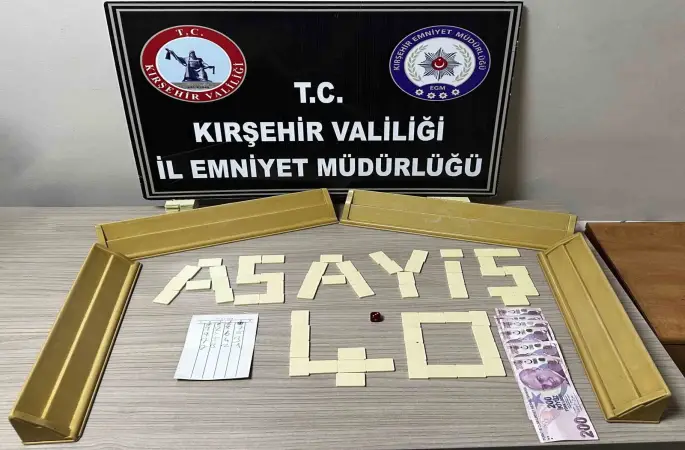 Kırşehir’de kahvehaneye kumar baskını

