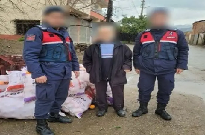 Nazilli’de portakal hırsızı yakalandı
